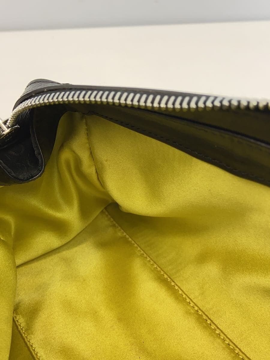 VERSACE Handbag Nylon BLK All Over Pattern 8