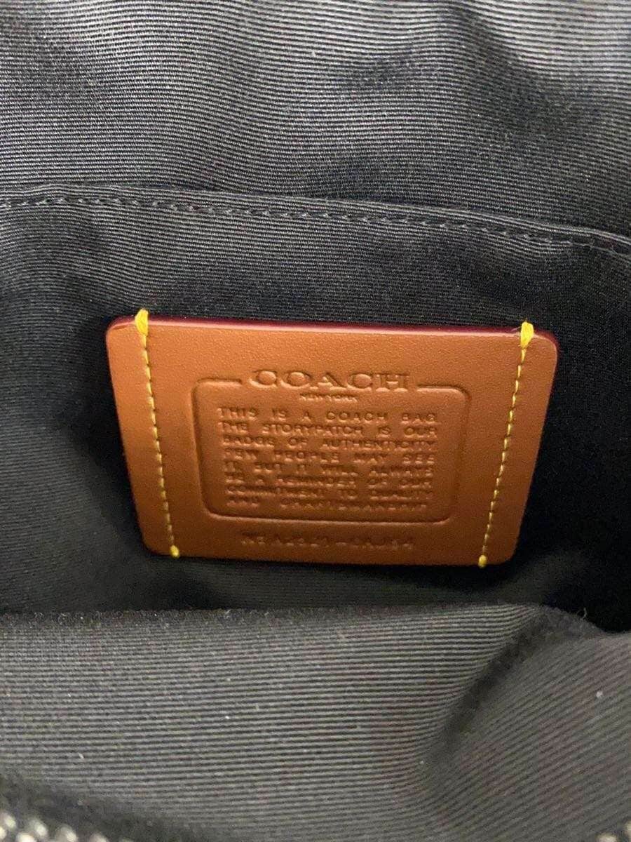 COACH shoulder bag leather BLK caj64 5