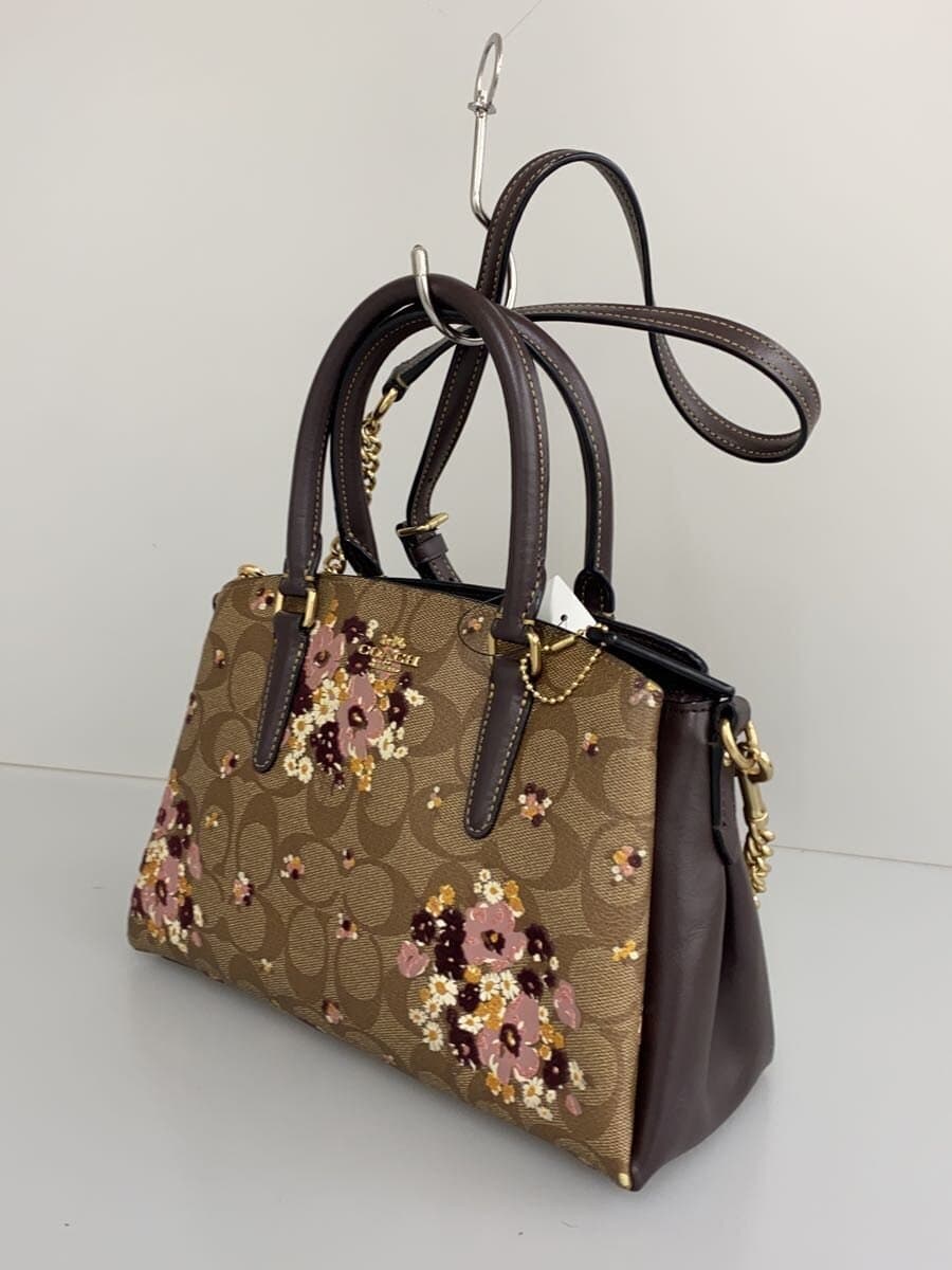 COACH Shoulder Bag PVC BRW Allover Pattern F31437 2