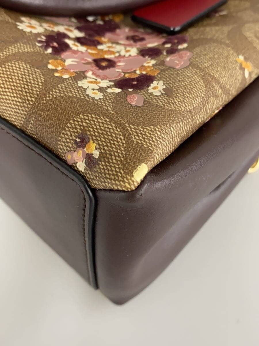 COACH Shoulder Bag PVC BRW Allover Pattern F31437 7