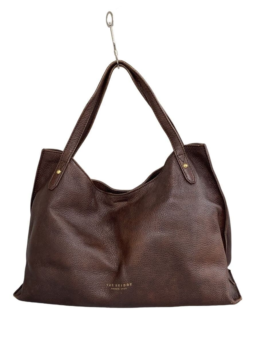 Other brand the bridge Handle wear present Handbag Leather BRW Solid color