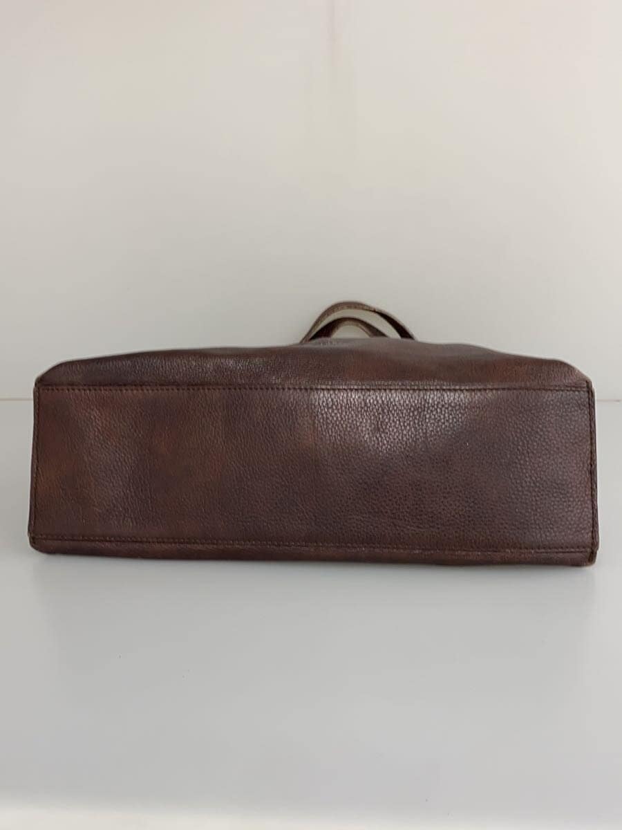 Other brand the bridge Handle wear present Handbag Leather BRW Solid color 4
