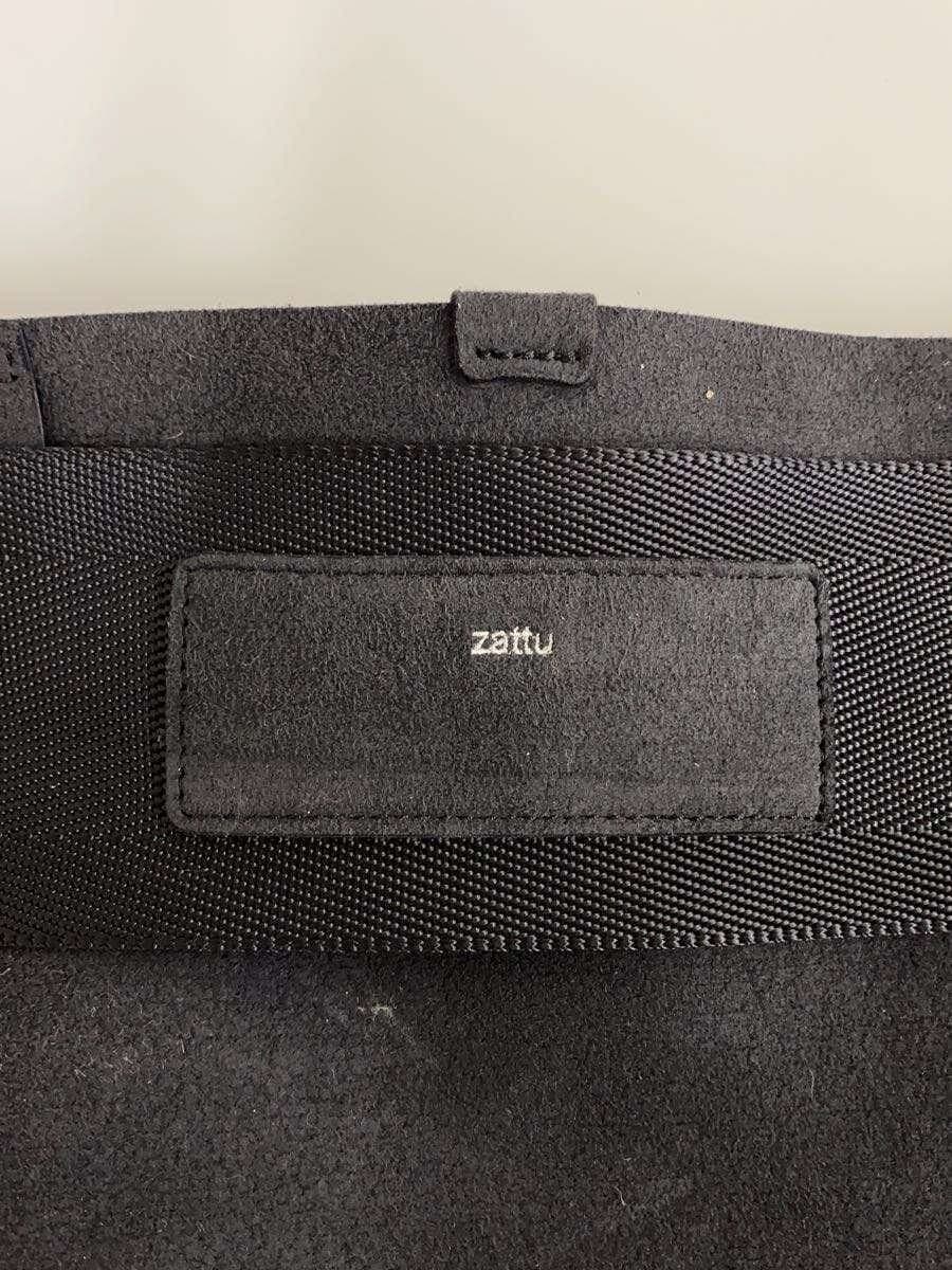 Zattu shoulder bag suede black plain 5