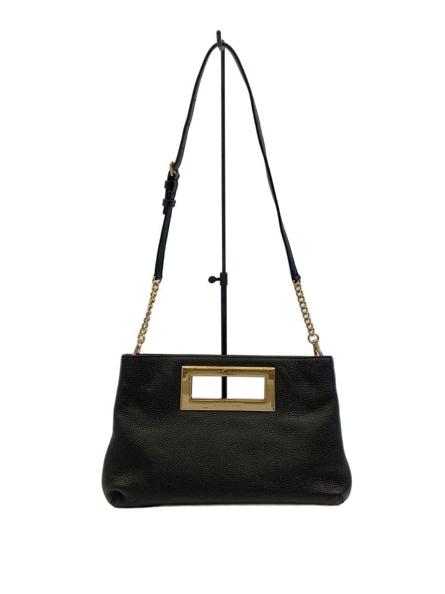 MICHAEL KORS Shoulder Bag Leather BLK Solid 35T7GBKC2L