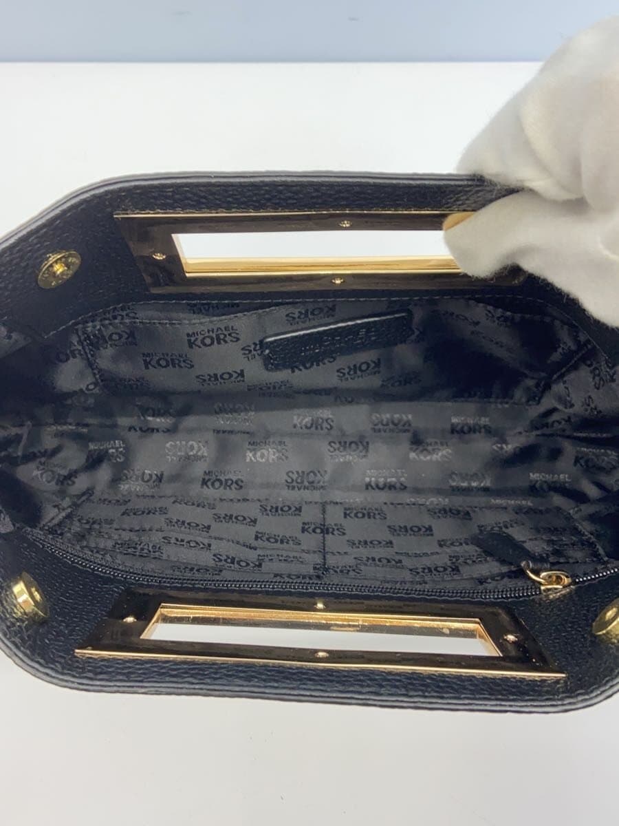 MICHAEL KORS Shoulder Bag Leather BLK Solid 35T7GBKC2L 6