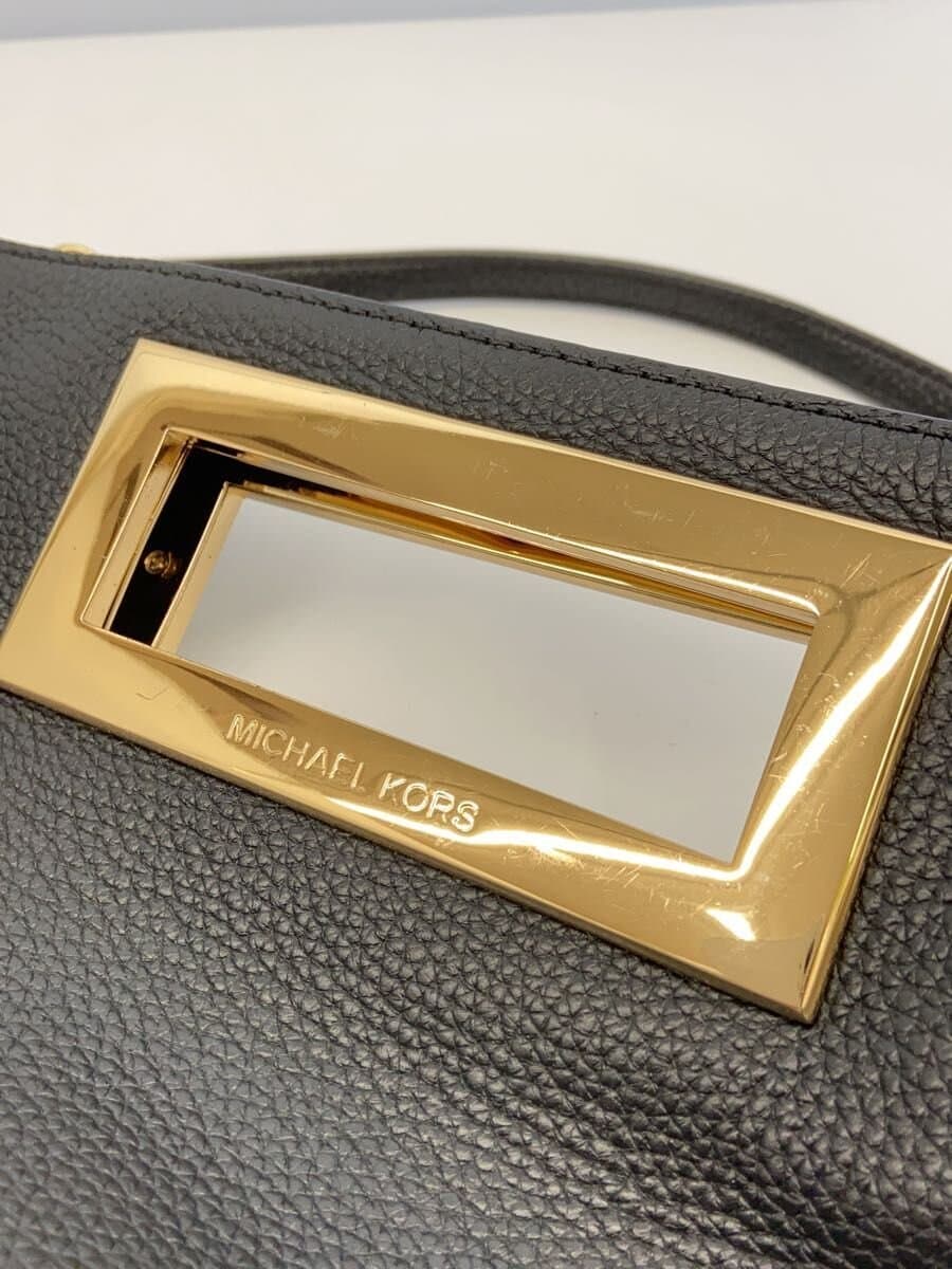 MICHAEL KORS Shoulder Bag Leather BLK Solid 35T7GBKC2L 7