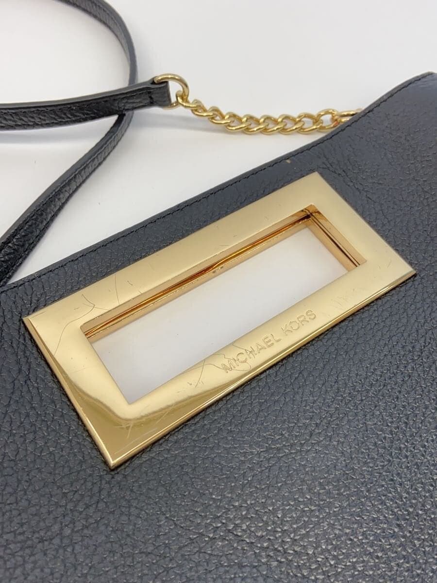 MICHAEL KORS Shoulder Bag Leather BLK Solid 35T7GBKC2L 8