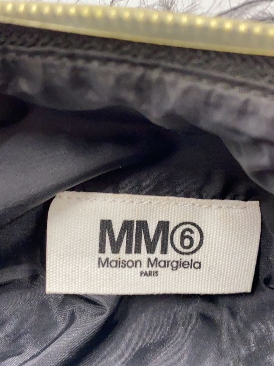 MM6 Pouch Faux Leather Black Solid Color S41WF0020 Fur Vinyl Part Discoloration 5