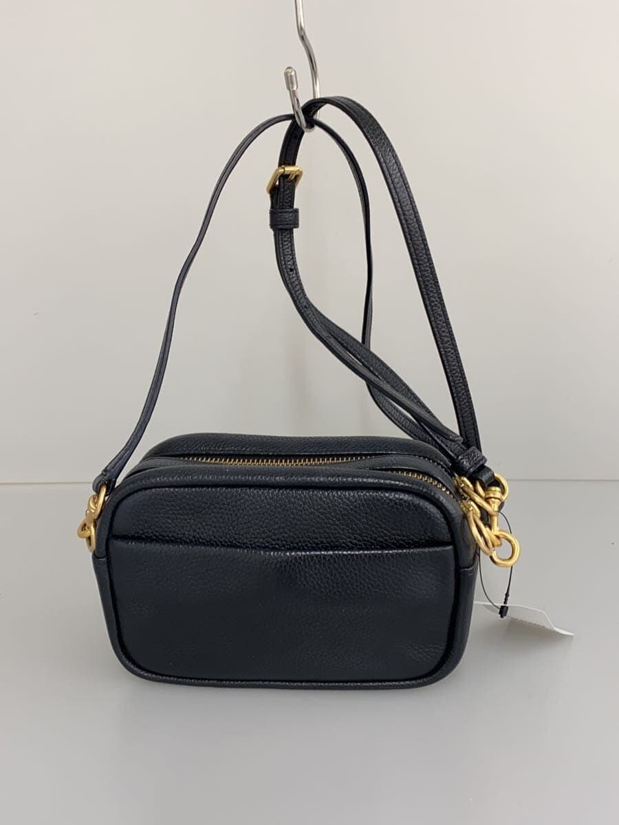 TORY BURCH Shoulder Bag Leather Black Solid 3