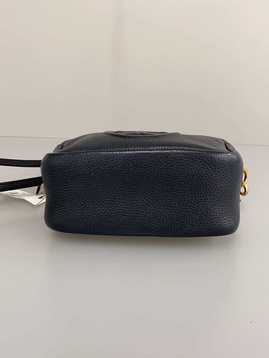 TORY BURCH Shoulder Bag Leather Black Solid 4