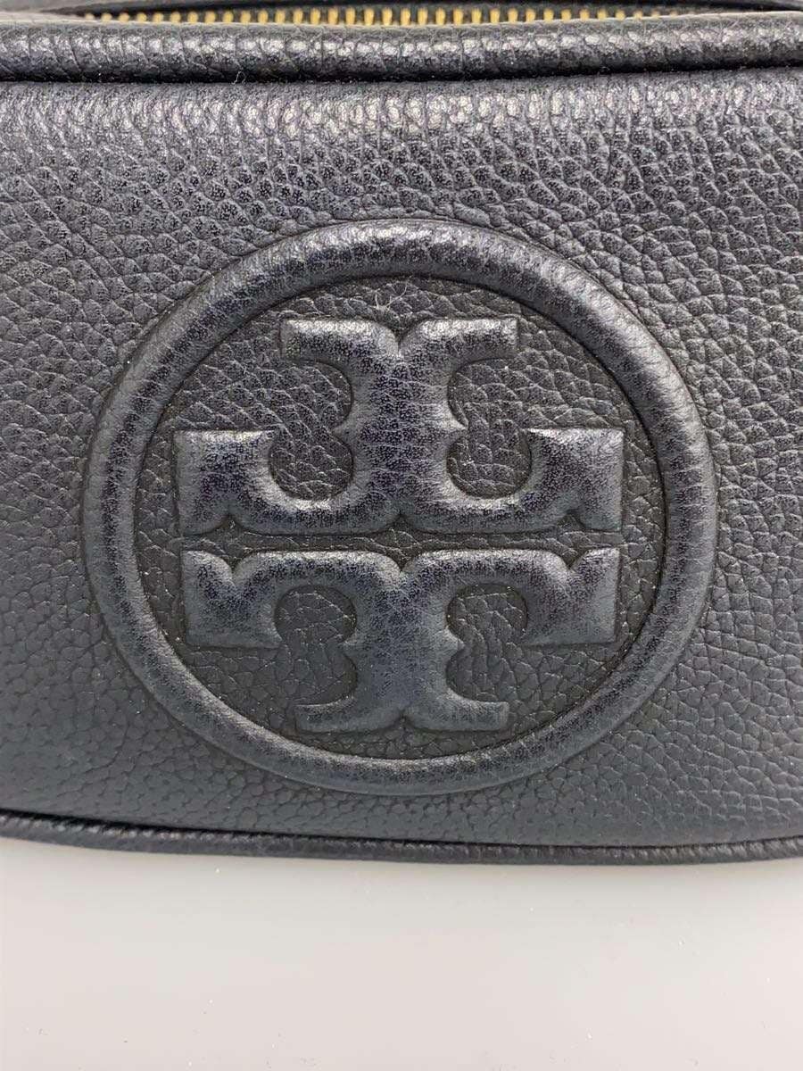 TORY BURCH Shoulder Bag Leather Black Solid 5