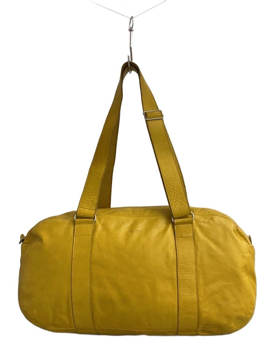 m0851 Tote Bag Leather YLW Solid