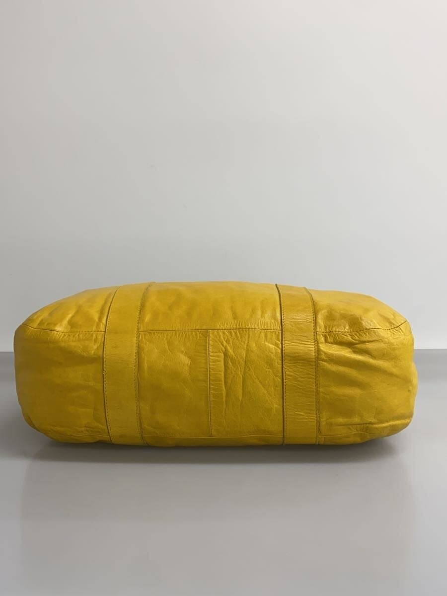 m0851 Tote Bag Leather YLW Solid 4