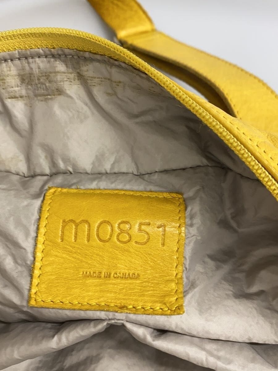 m0851 Tote Bag Leather YLW Solid 5