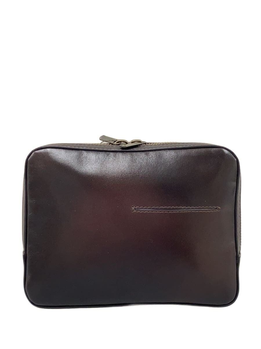 MOTHERHOUSE Pouch Leather Brown Plain