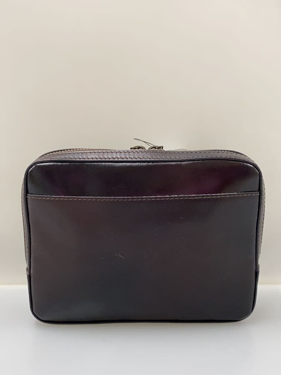 MOTHERHOUSE Pouch Leather Brown Plain 3