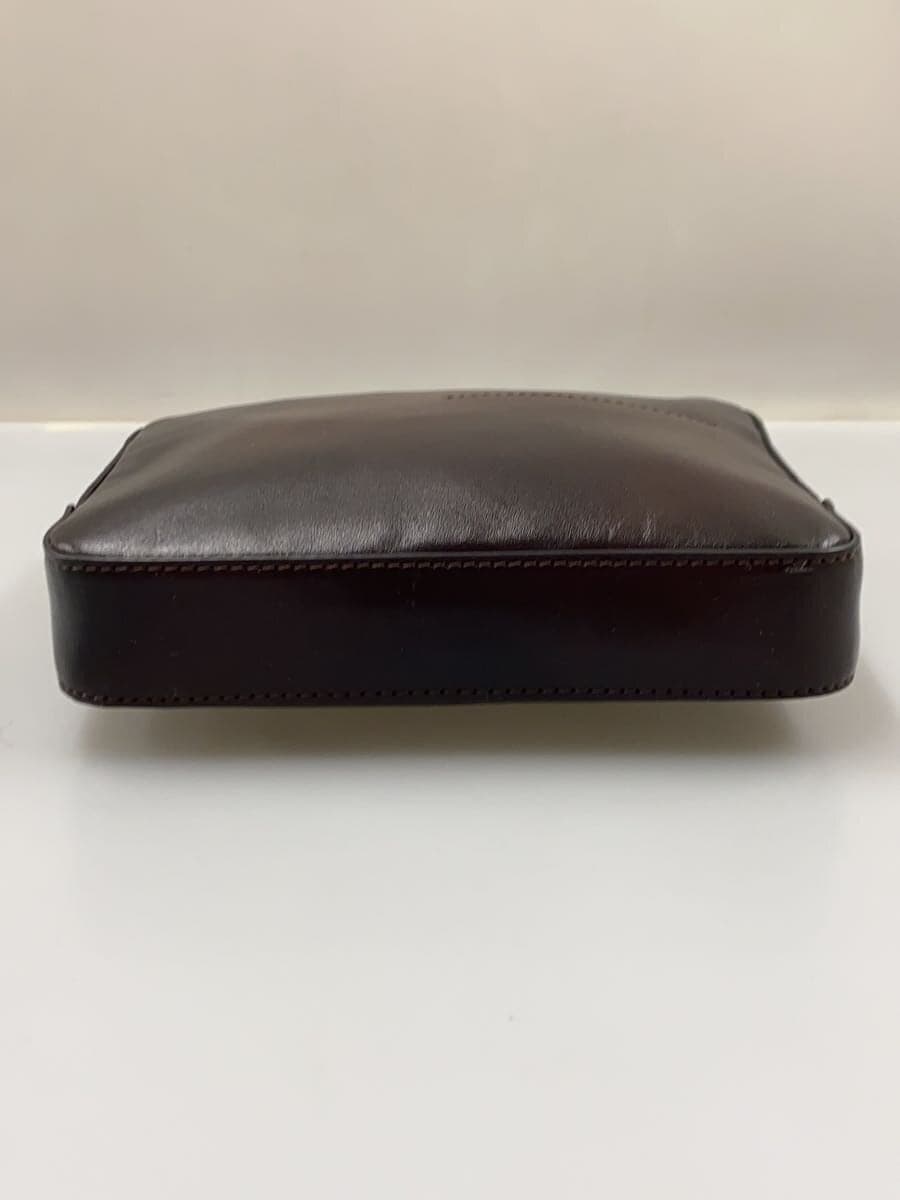 MOTHERHOUSE Pouch Leather Brown Plain 4