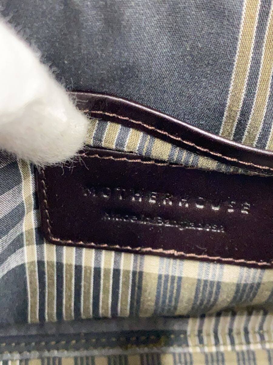 MOTHERHOUSE Pouch Leather Brown Plain 5