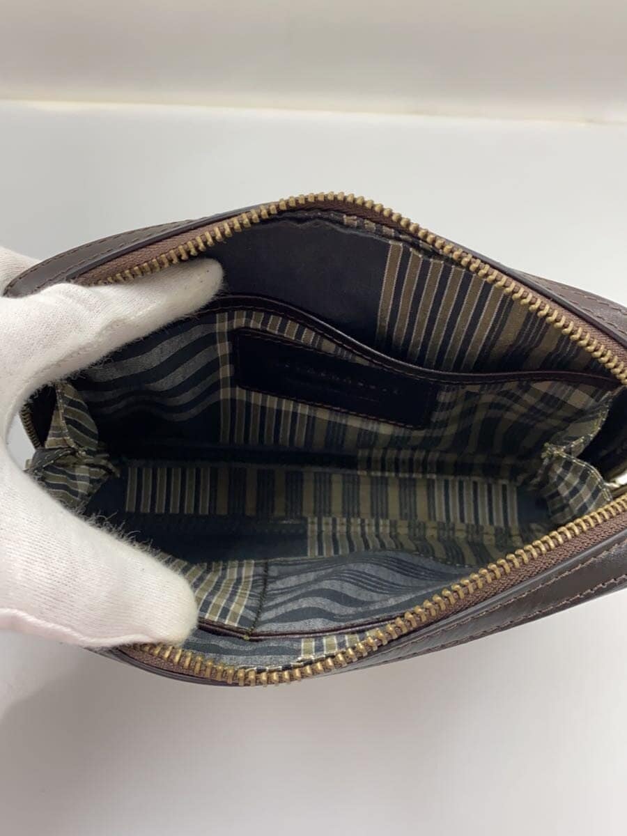 MOTHERHOUSE Pouch Leather Brown Plain 6