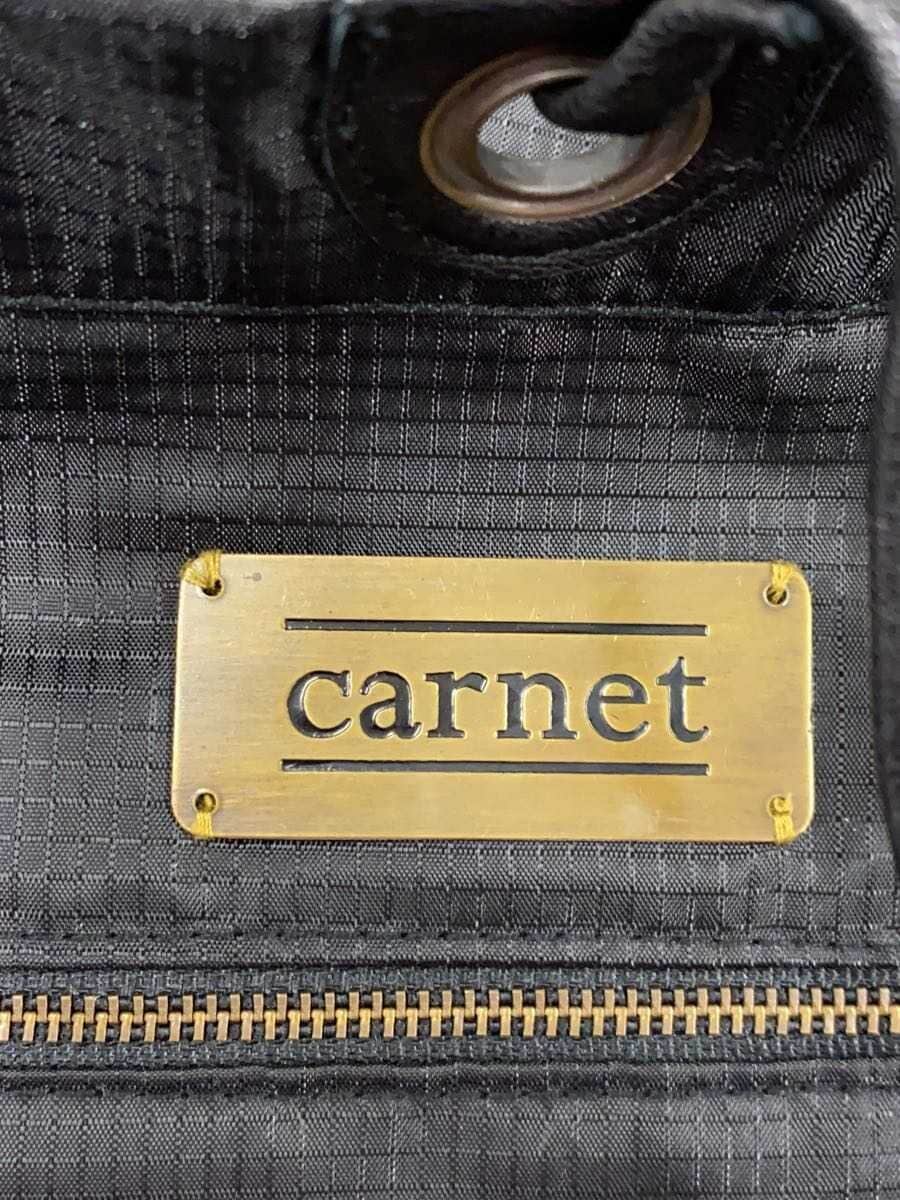 CARNET tote bag nylon black plain 5