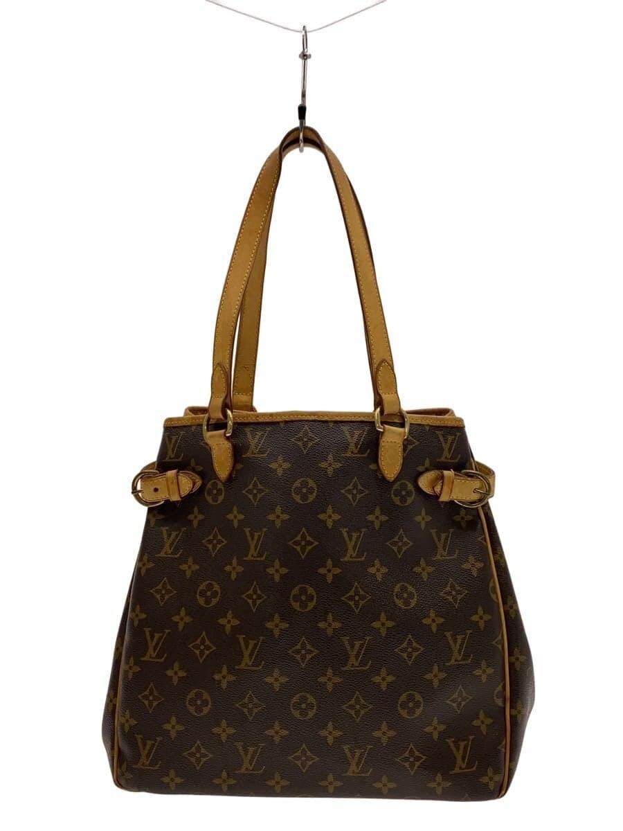 LOUIS VUITTON Batignolles Vertical Monogram Canvas PVC BRW M51153