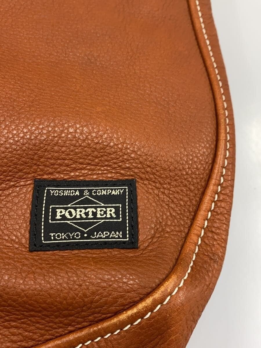 PORTER bag leather BRW plain 5