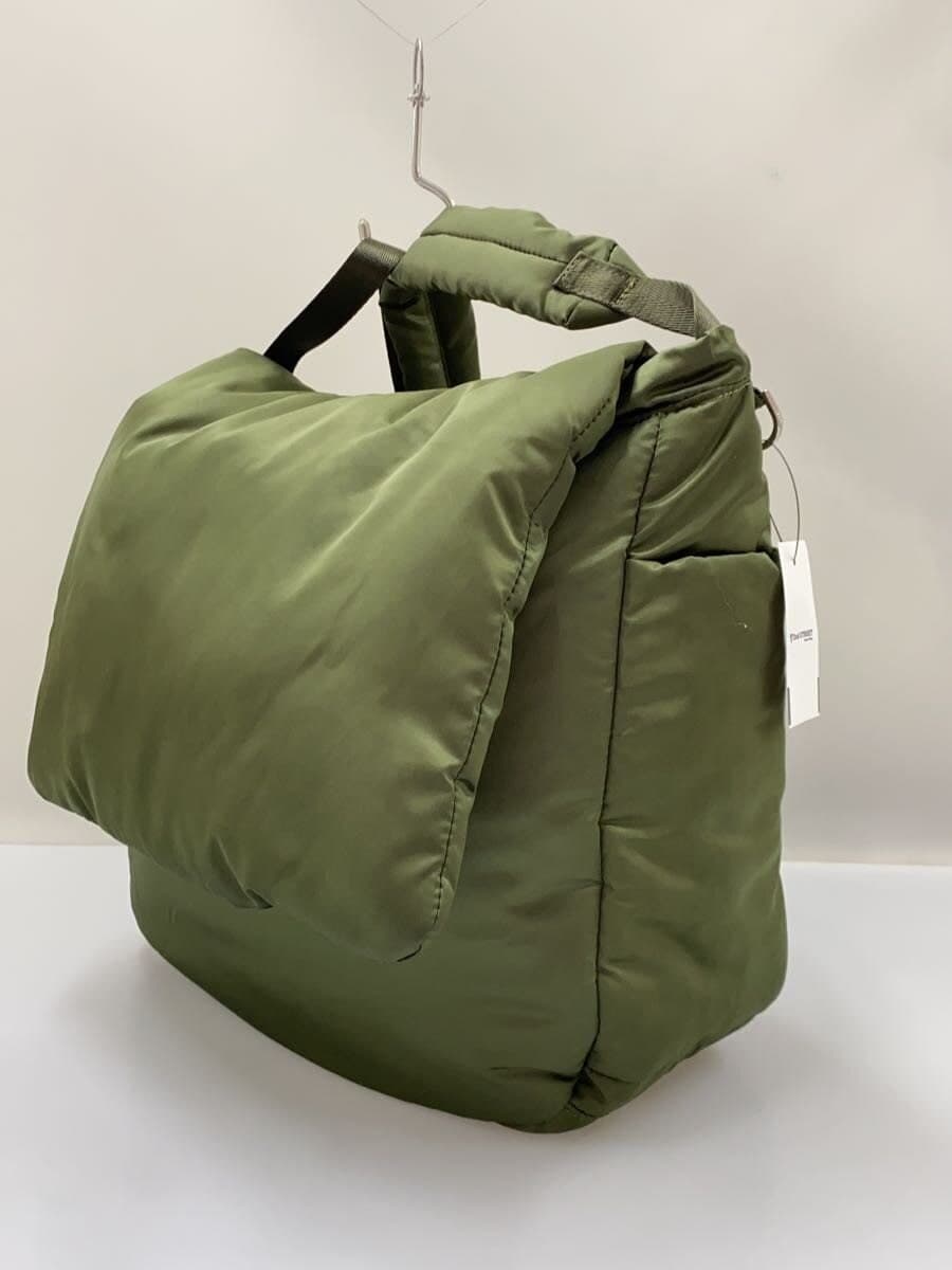 NOMADISLUCK PACK Shoulder Bag Nylon KHK Plain Stains present 2