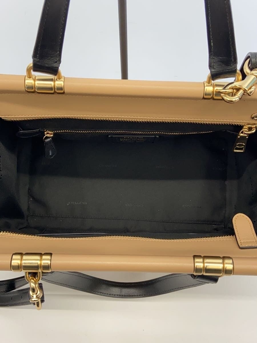 COACH Shoulder Bag PVC BEG Solid 26831 6