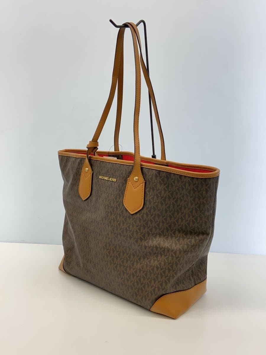 MICHAEL KORS Tote Bag PVC BRW All Over Pattern DI-1810 2