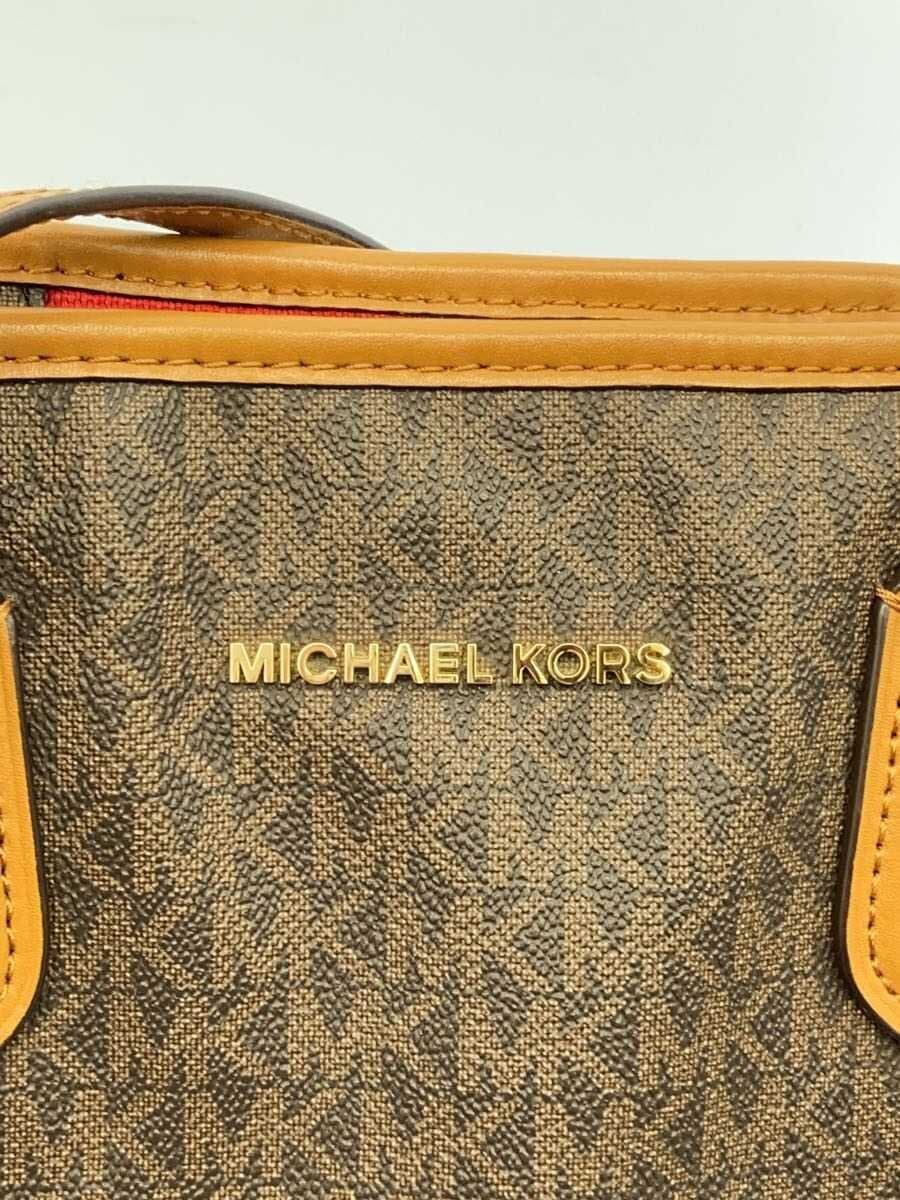 MICHAEL KORS Tote Bag PVC BRW All Over Pattern DI-1810 5