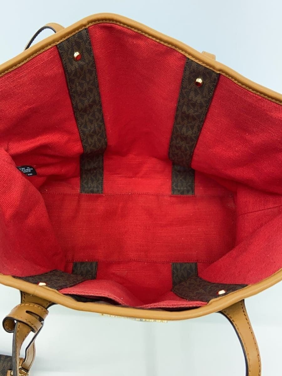 MICHAEL KORS Tote Bag PVC BRW All Over Pattern DI-1810 6