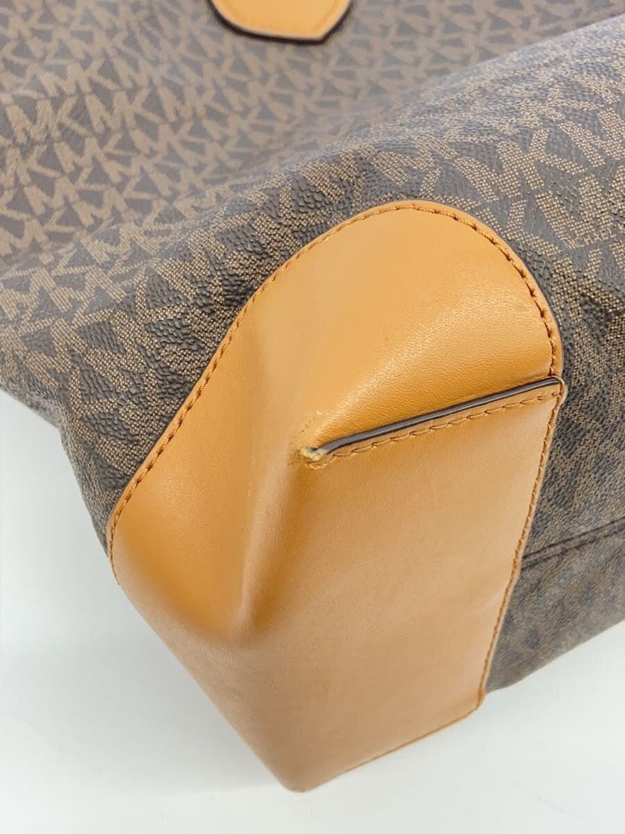 MICHAEL KORS Tote Bag PVC BRW All Over Pattern DI-1810 8