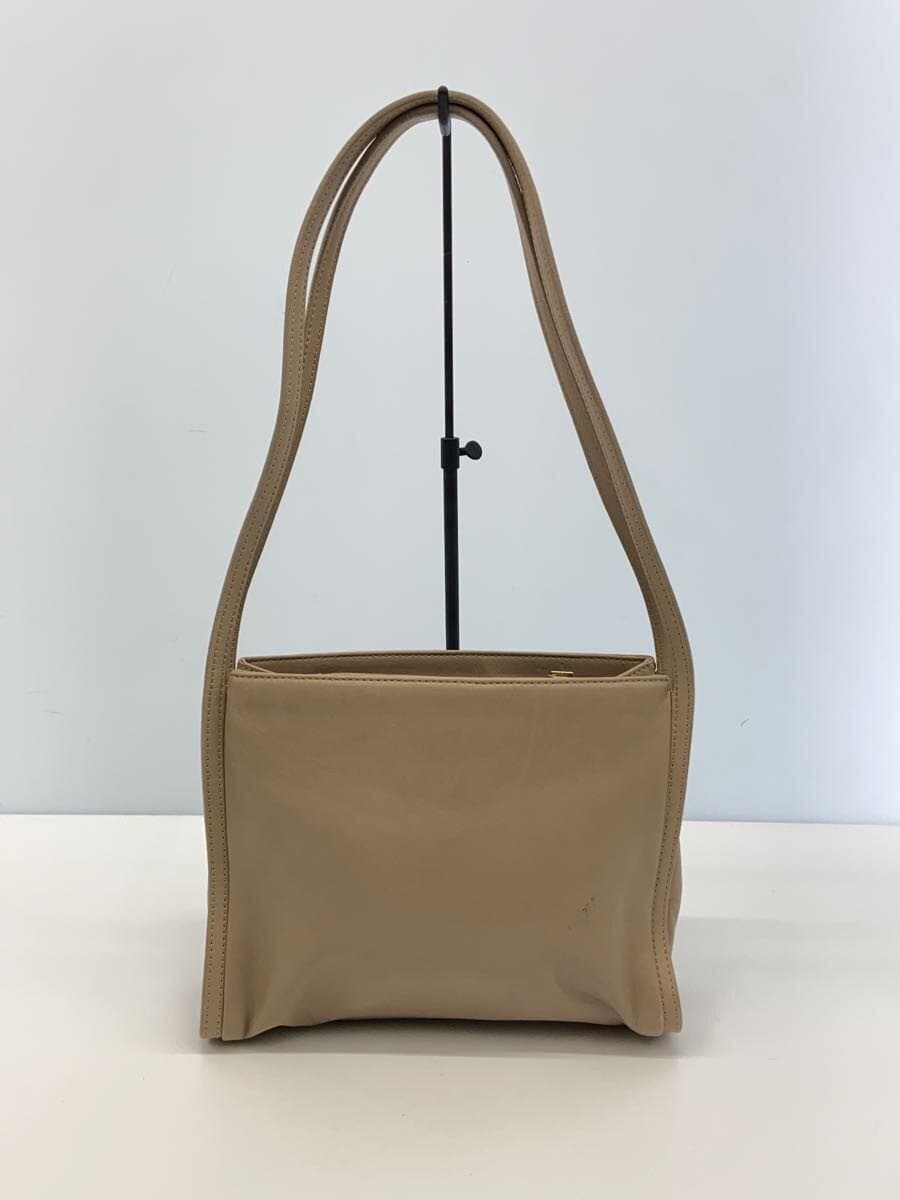 LOEWE shoulder bag leather beige plain 3