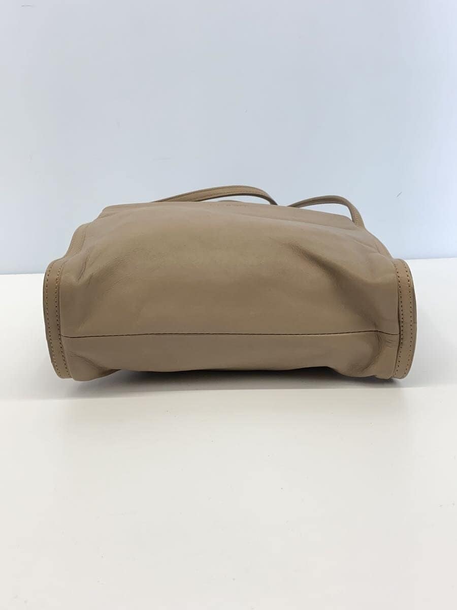 LOEWE shoulder bag leather beige plain 4
