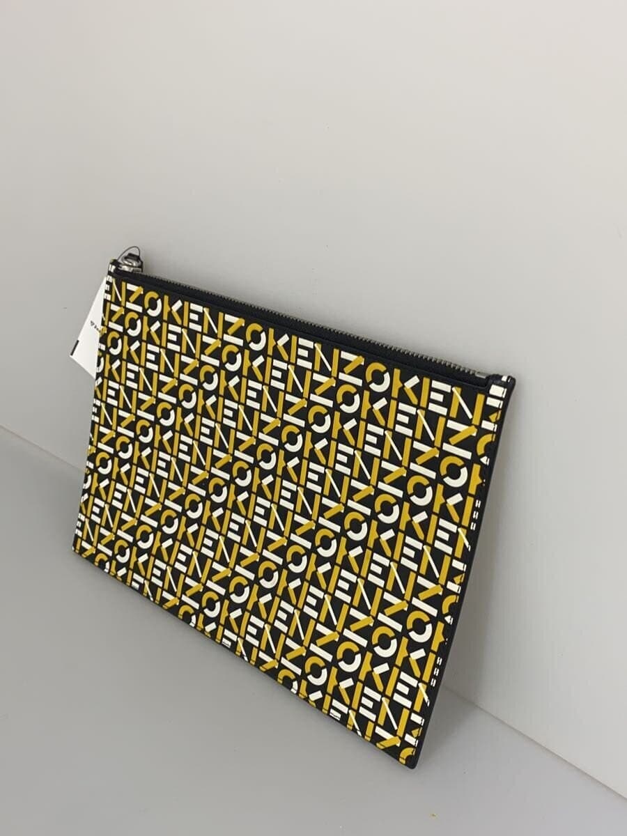 KENZO Pouch -- YLW All-over pattern 2