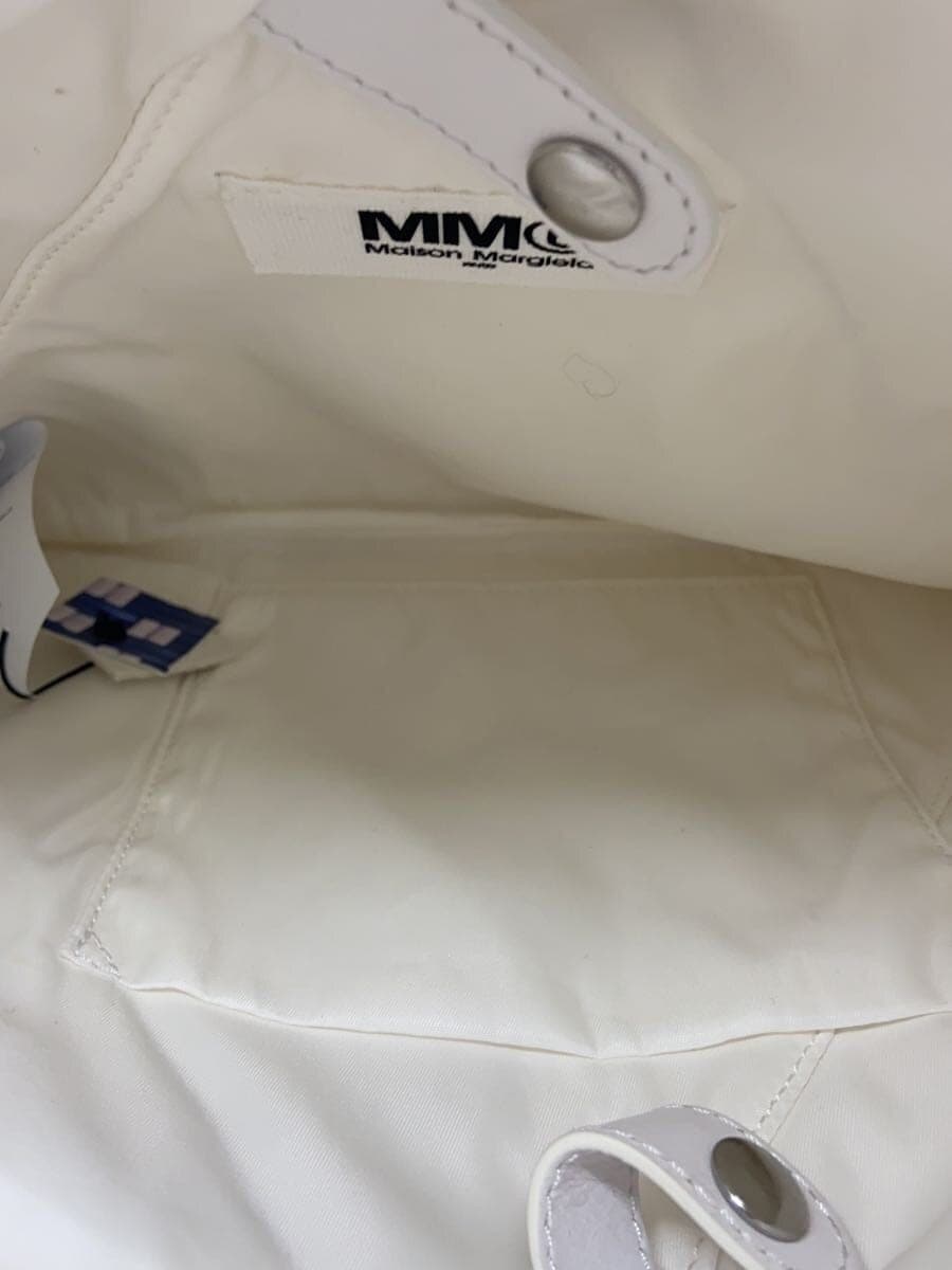 MM6 Handbag Leather BLU All-over print 6