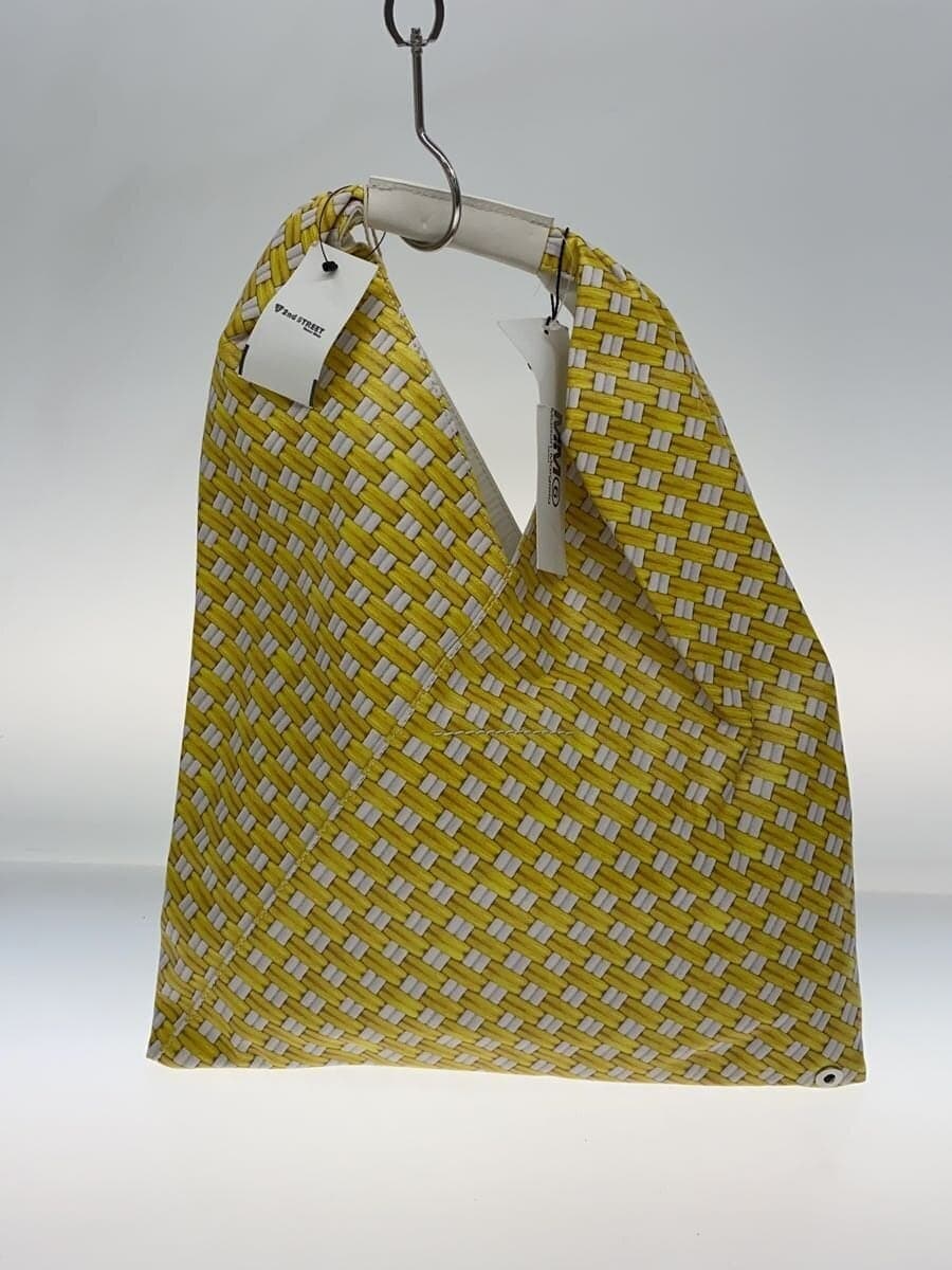 MM6 Handbag Leather YLW All-over print 3