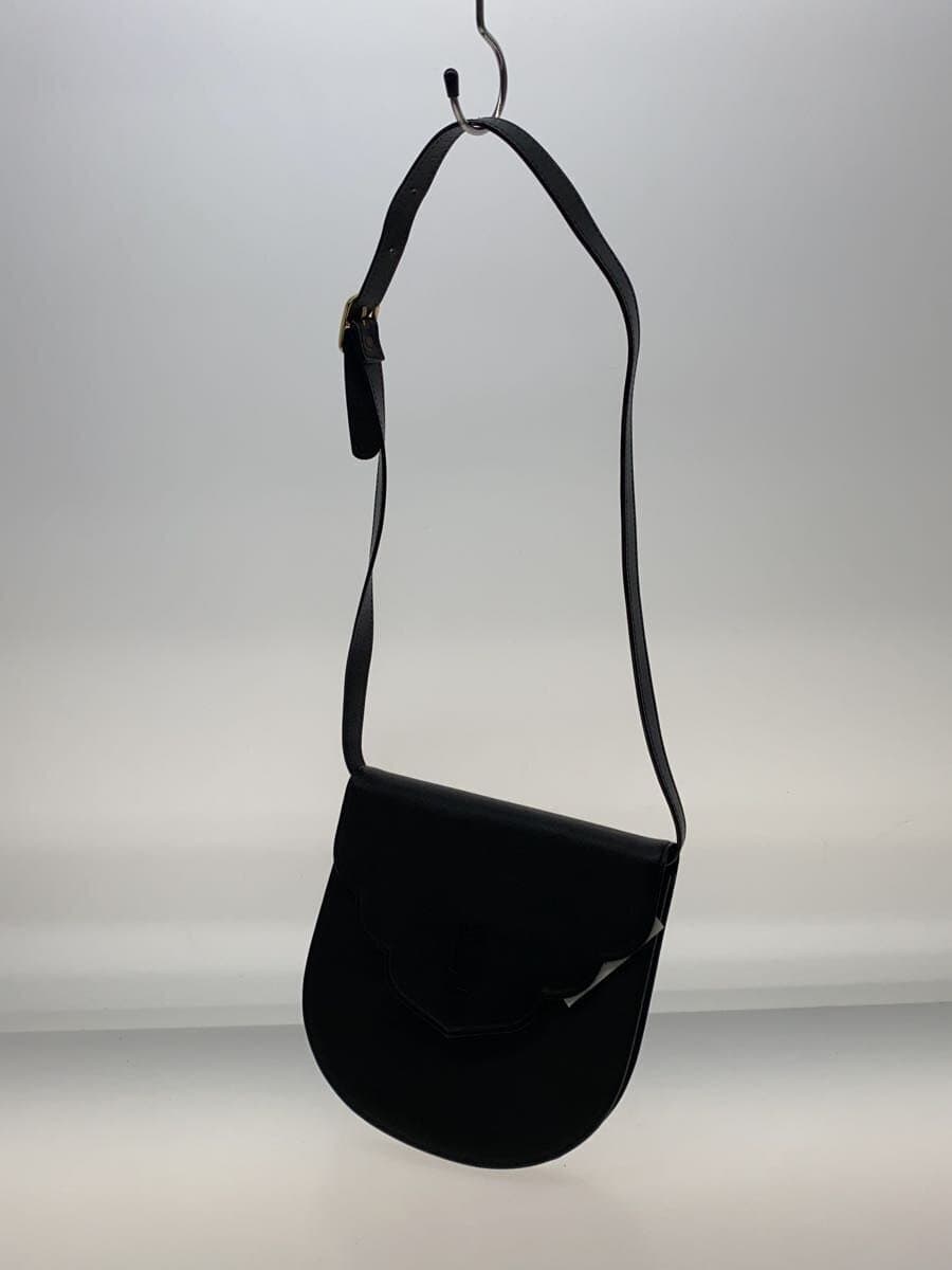 YVES SAINT LAURENT Shoulder Bag Leather BLK 2