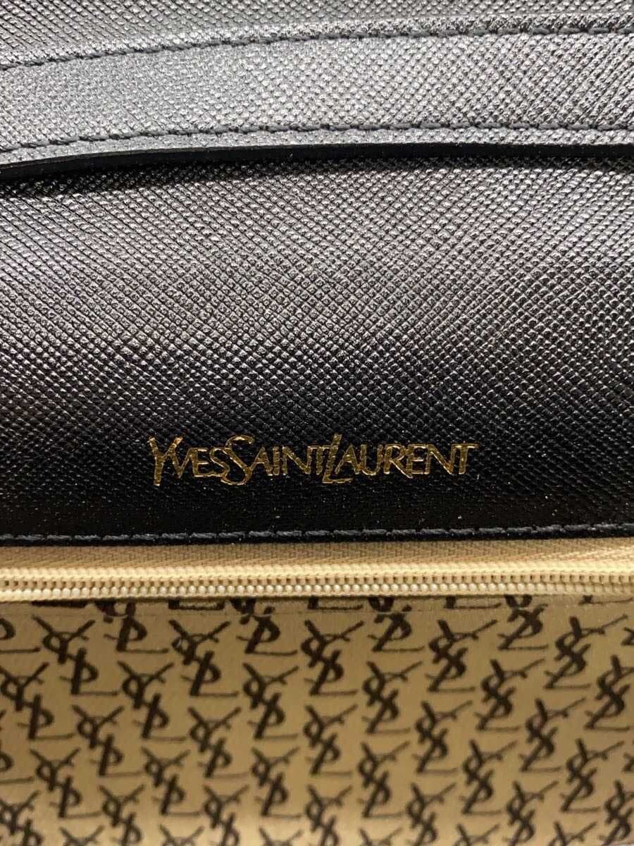 YVES SAINT LAURENT Shoulder Bag Leather BLK 5