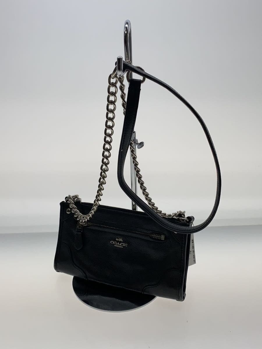 COACH Mickey Crossbody Leather BLK 2