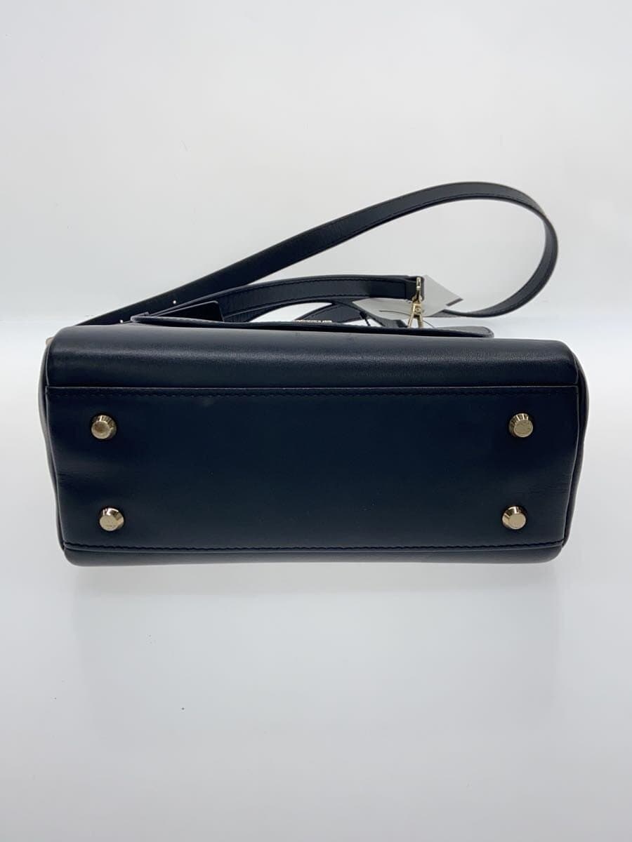 agnes b. Shoulder Bag Leather BLK Solid KS04 4