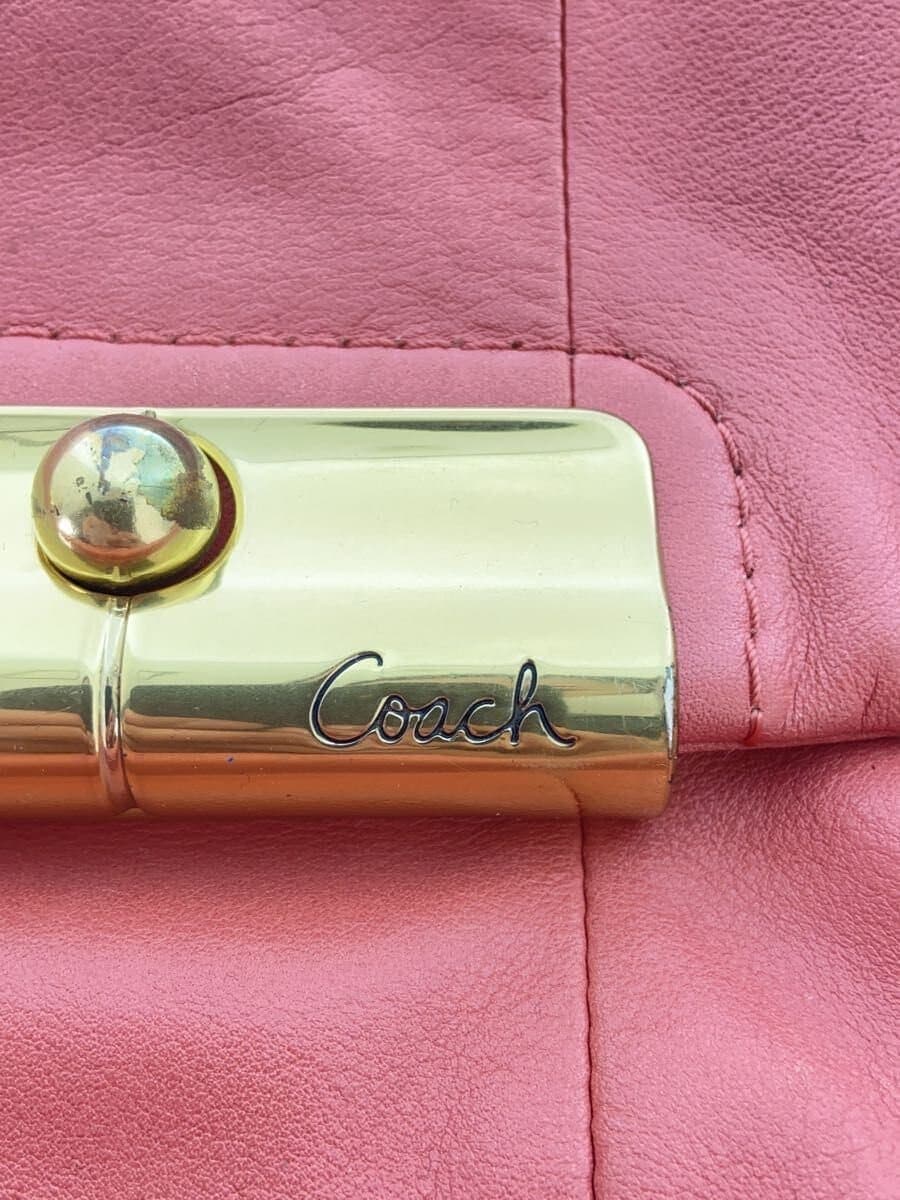 COACH Tote Bag Leather PNK 5
