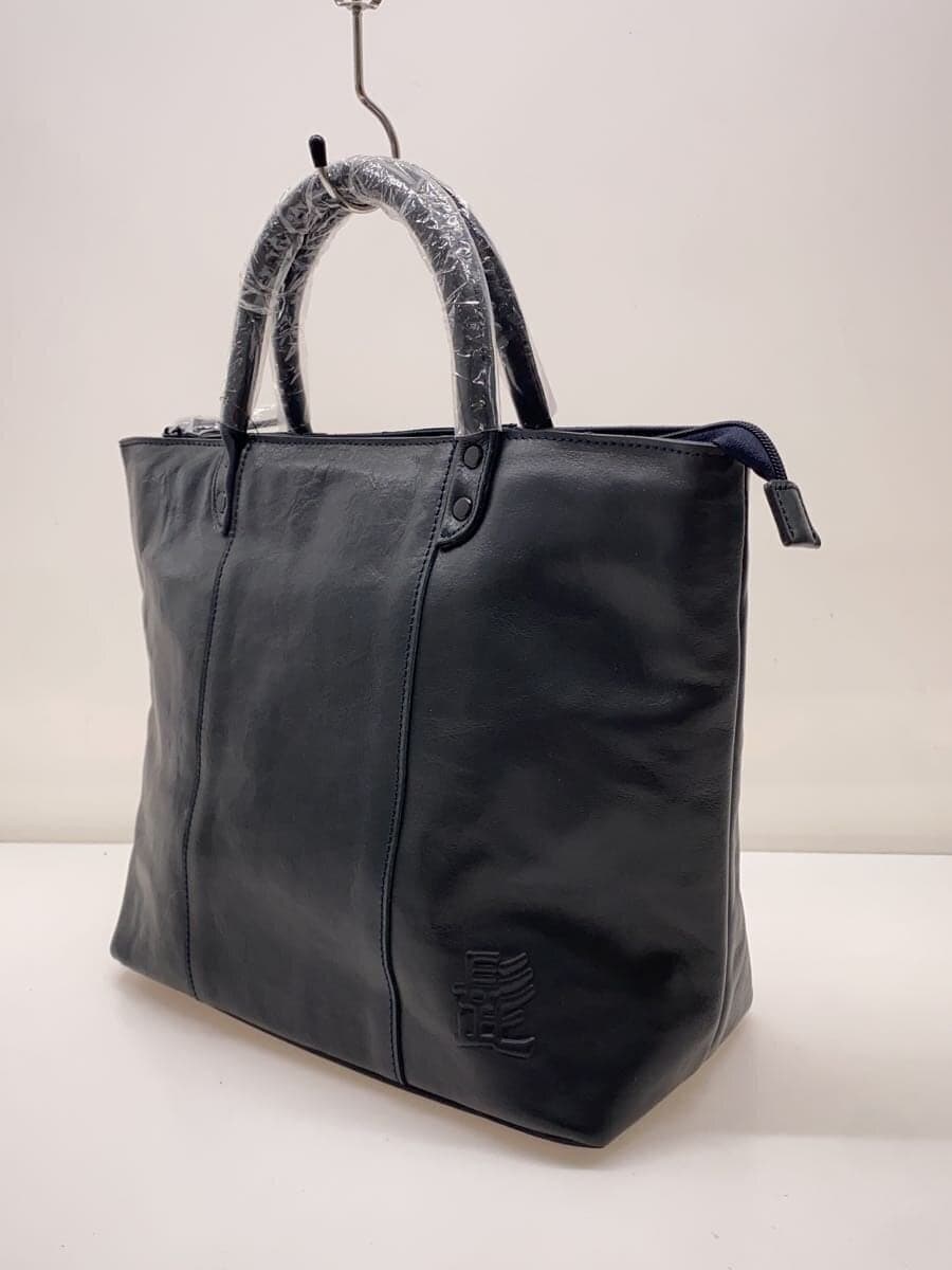 Other Brand Shoulder Bag Leather NVY Solid 2