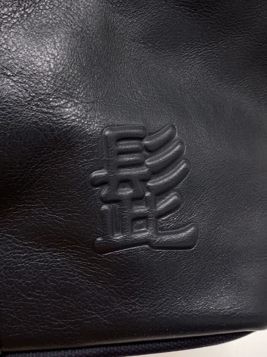 Other Brand Shoulder Bag Leather NVY Solid 5