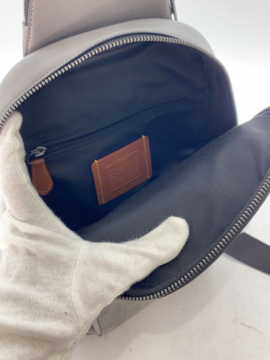 COACH Shoulder Bag GRY Solid CZ393 6