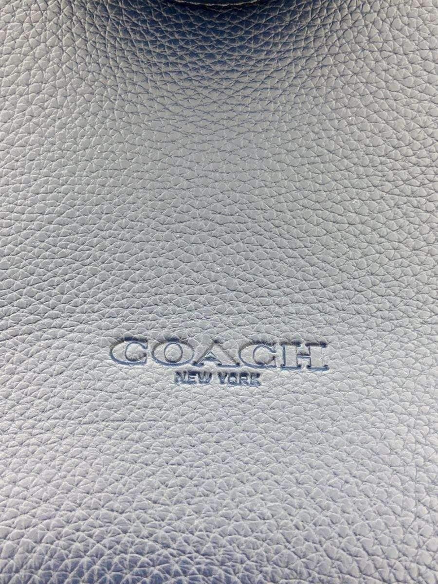 COACH Tote Bag Leather NVY Solid CBG50 5