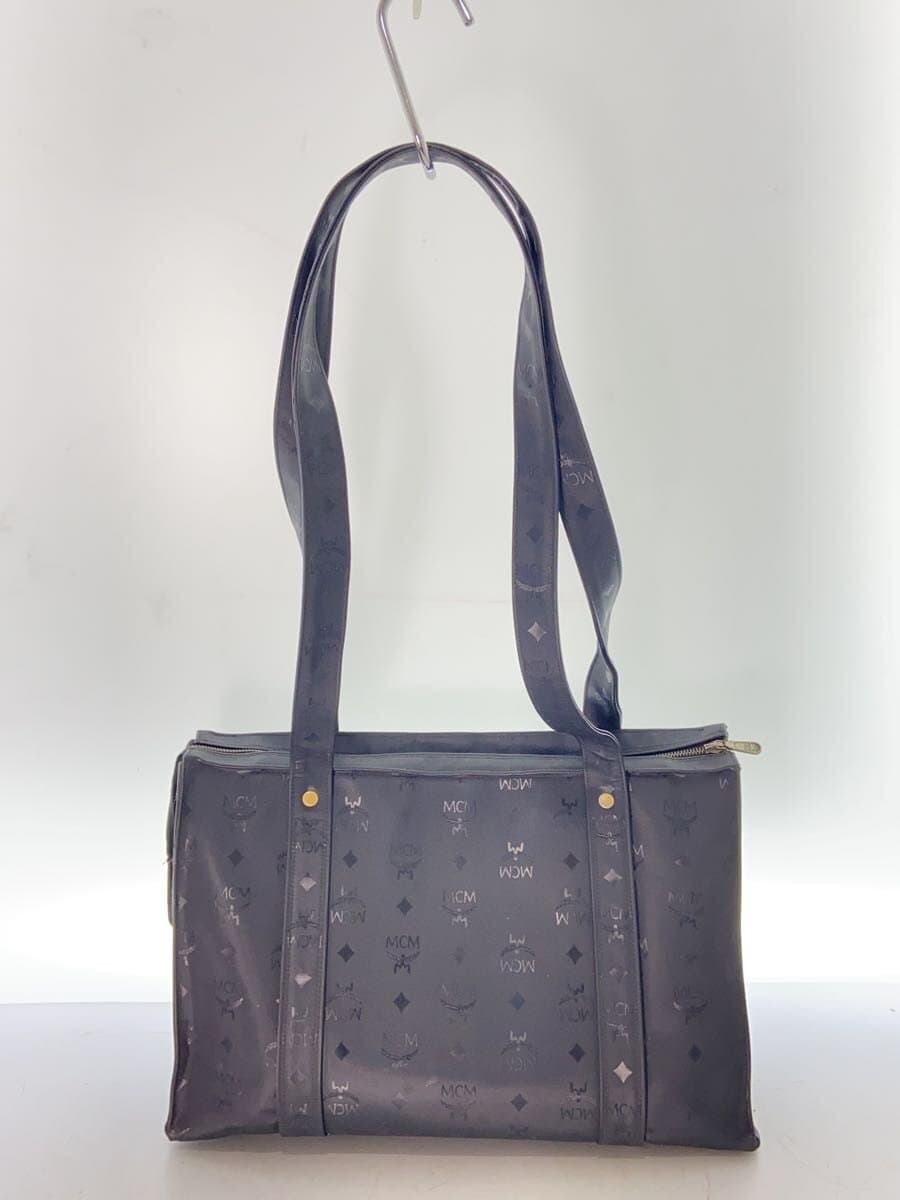 MCM Shoulder Bag Nylon BLK All Over Pattern 3