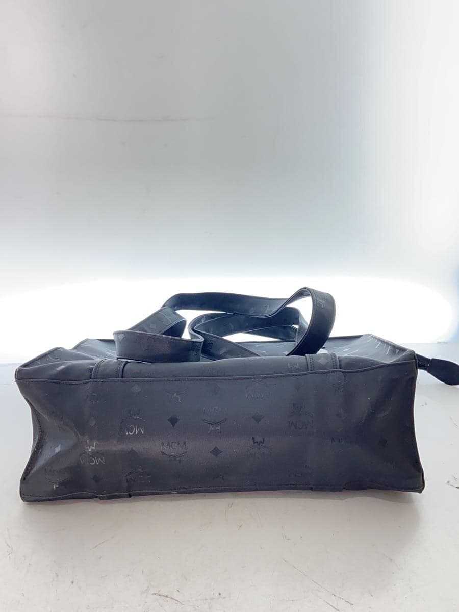 MCM Shoulder Bag Nylon BLK All Over Pattern 4