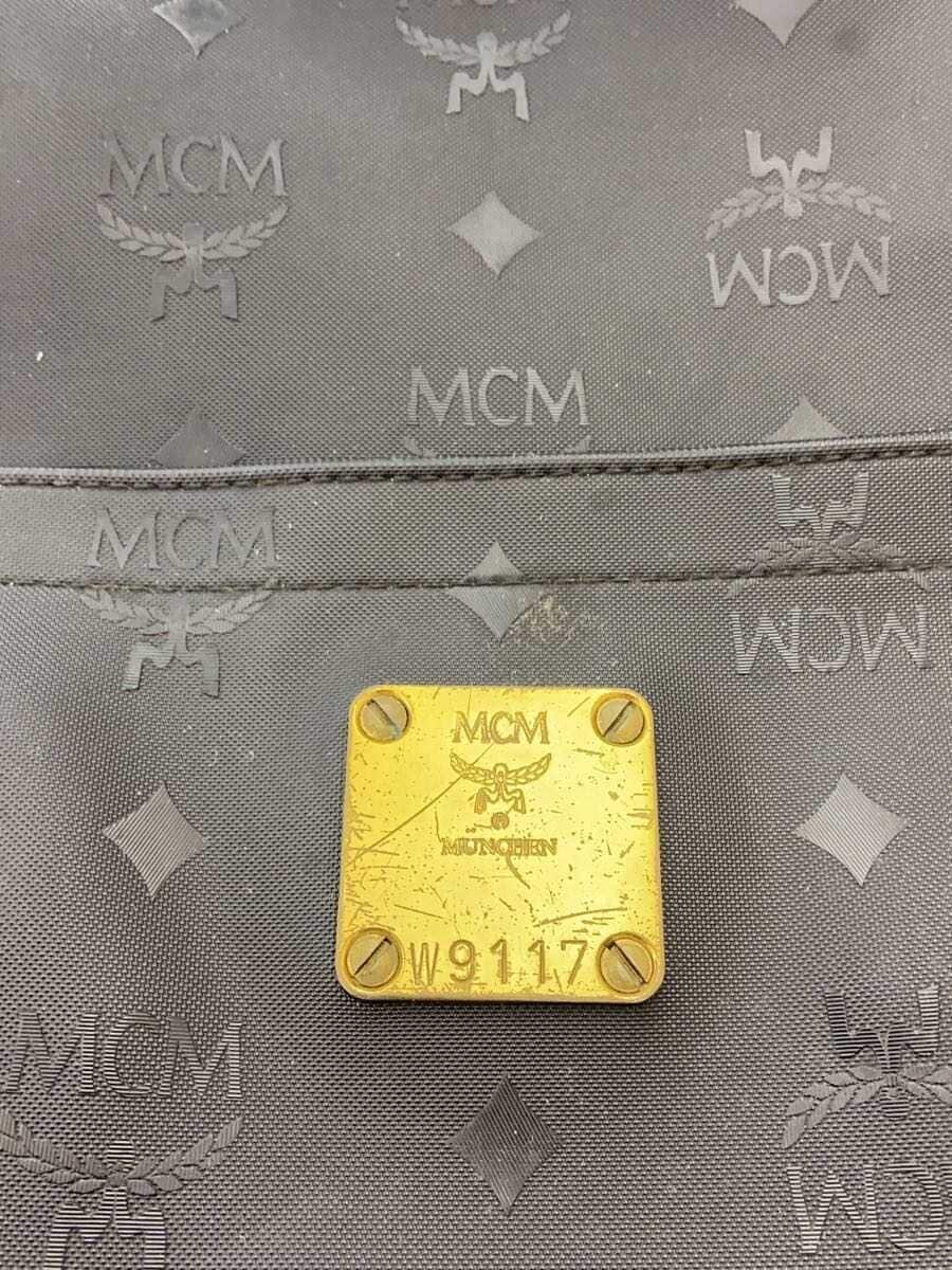 MCM Shoulder Bag Nylon BLK All Over Pattern 5