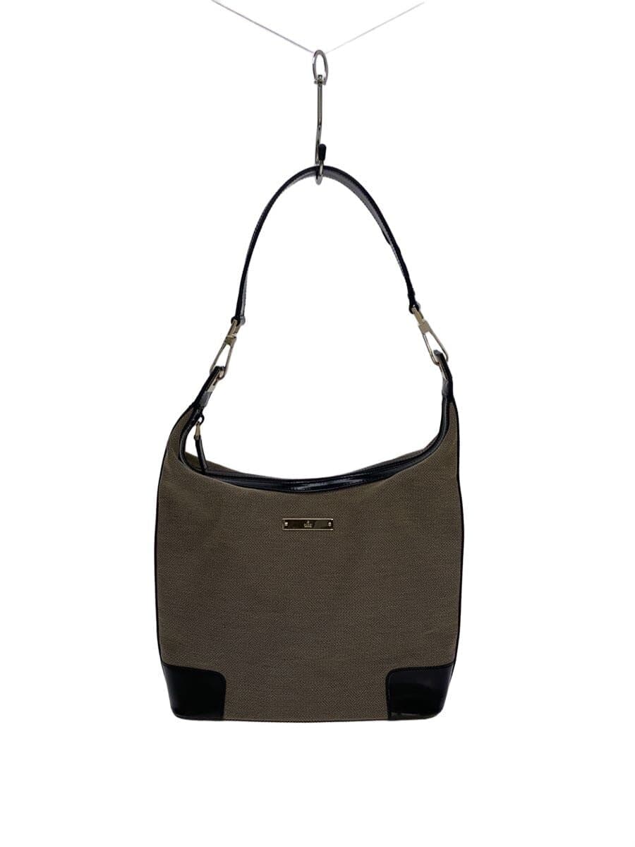 GUCCI shoulder bag canvas GRY plain 001･4204